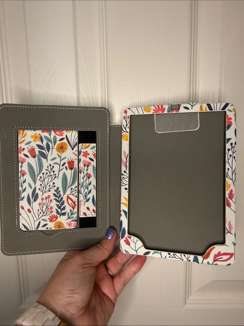 Floral Print Tablet or E-Reader/Kindle Cover - Multicolor Floral Design